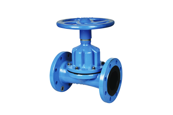 Rakt genom membranventil