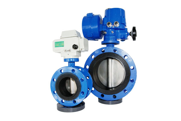 Electric Double Flange Butterfly Valve