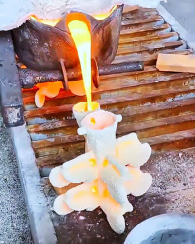 Casting pouring process